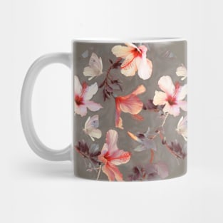 Coral Hibiscus Mug